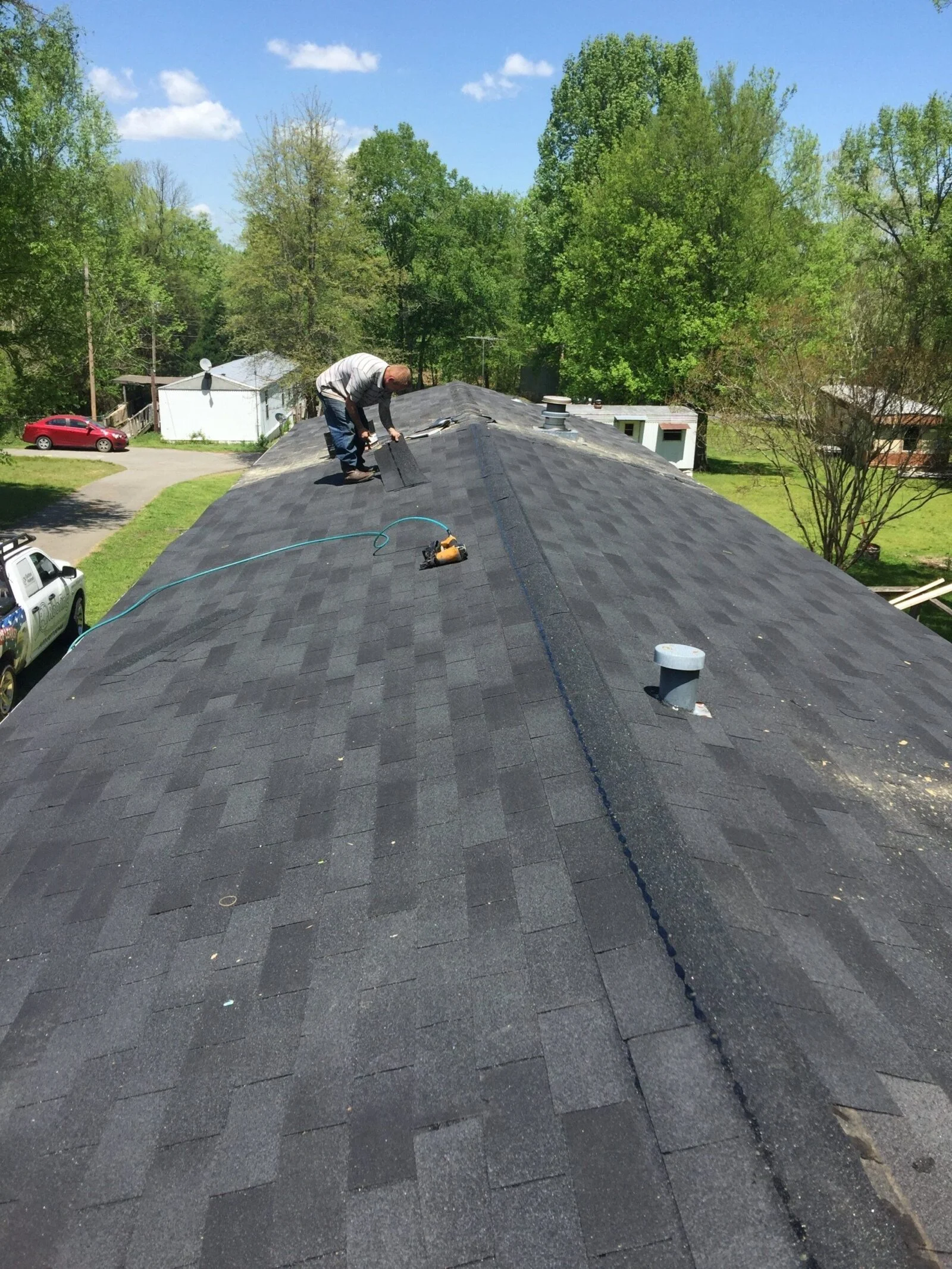 Terrace roof work in progress